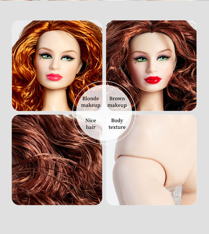 White Skin Tone Jointed ROSE Fashion Doll (Upgraded Version)