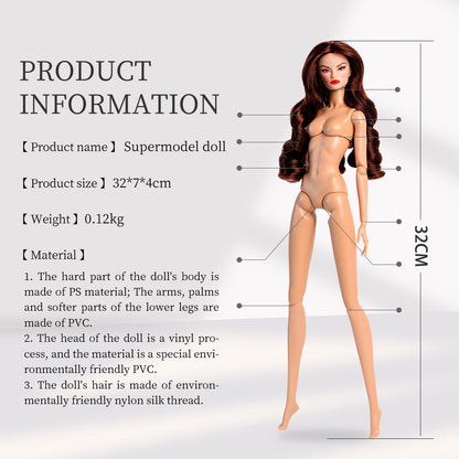 Natural Skin Tone Jonted GALA Fashion Doll (Second Generation Gold Label Edition)
