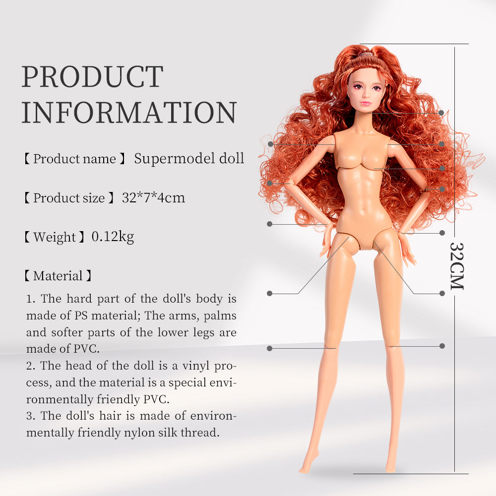 Natural Skin Tone Jonted COCO Fashion Doll (Basic Version)