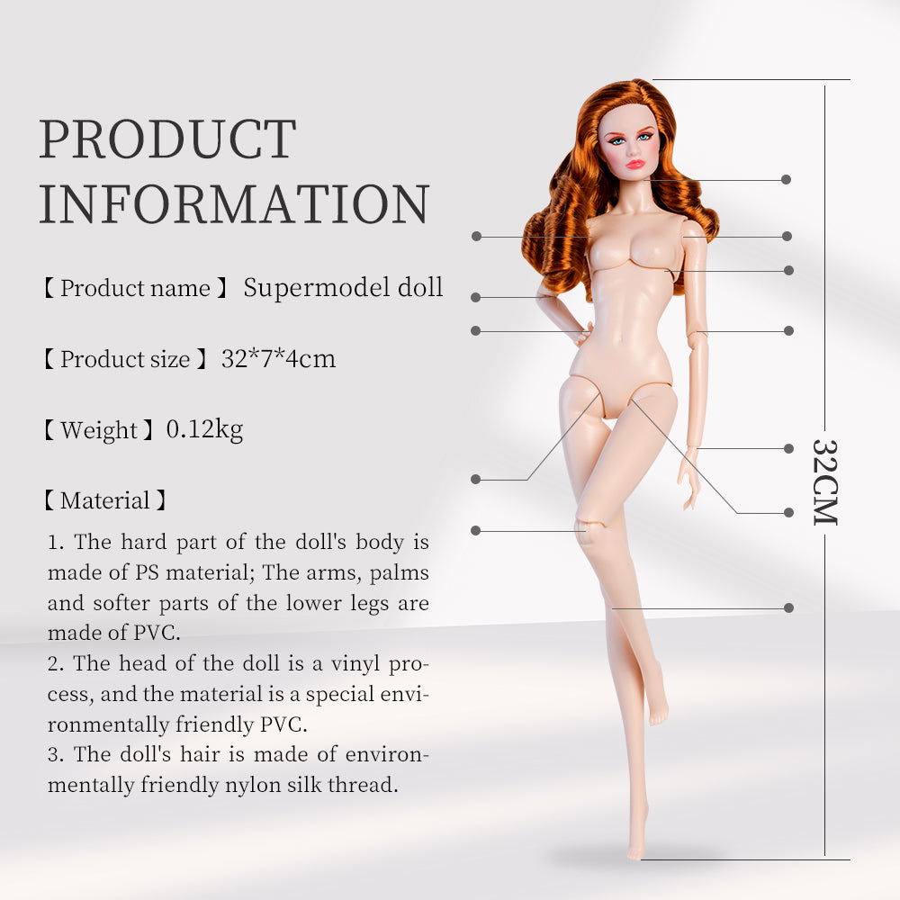 White Skin Tone Jonted TINA Fashion Doll (Gold Label Edition)