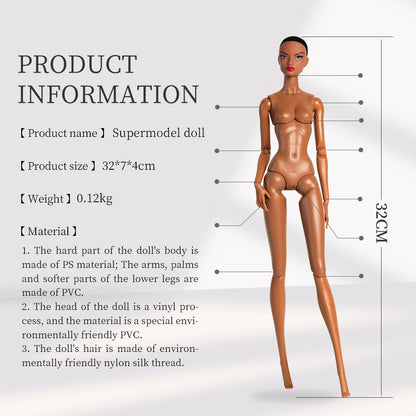 Tan Skin Tone Jonted GALA Fashion Doll (Gold Label Edition)