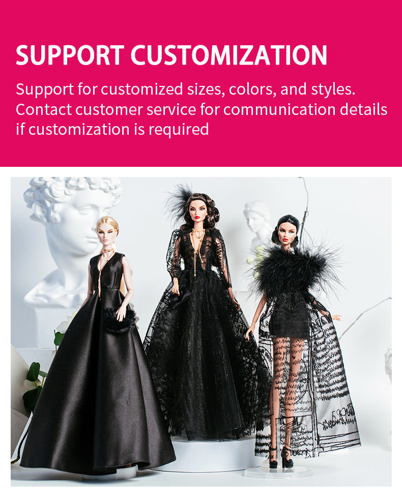 Black Elegant Collection Supermodel Doll Gift Set