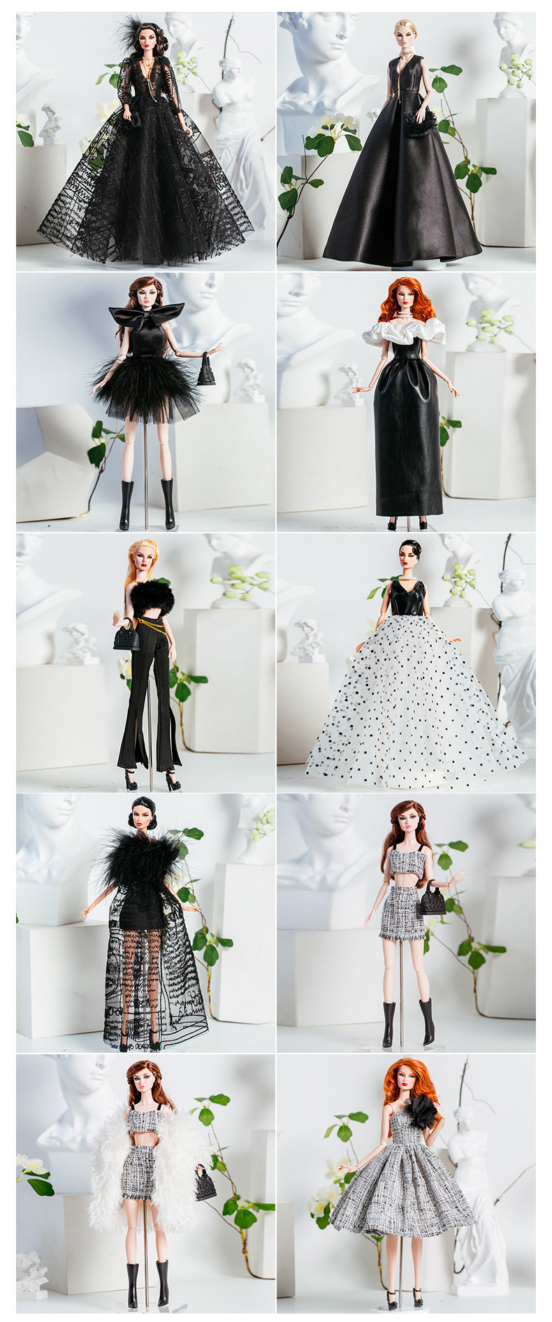Black Elegant Collection Supermodel Doll Gift Set