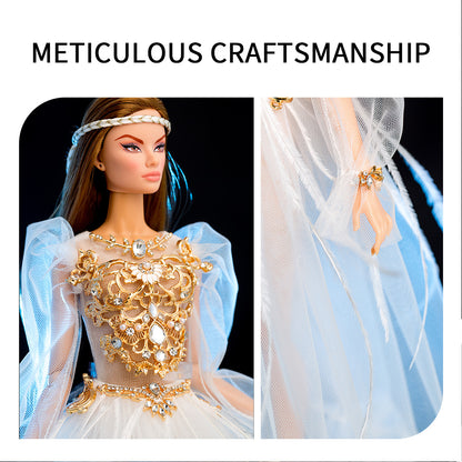 White Ballet Fairy Collection Supermodel Doll Gift Set