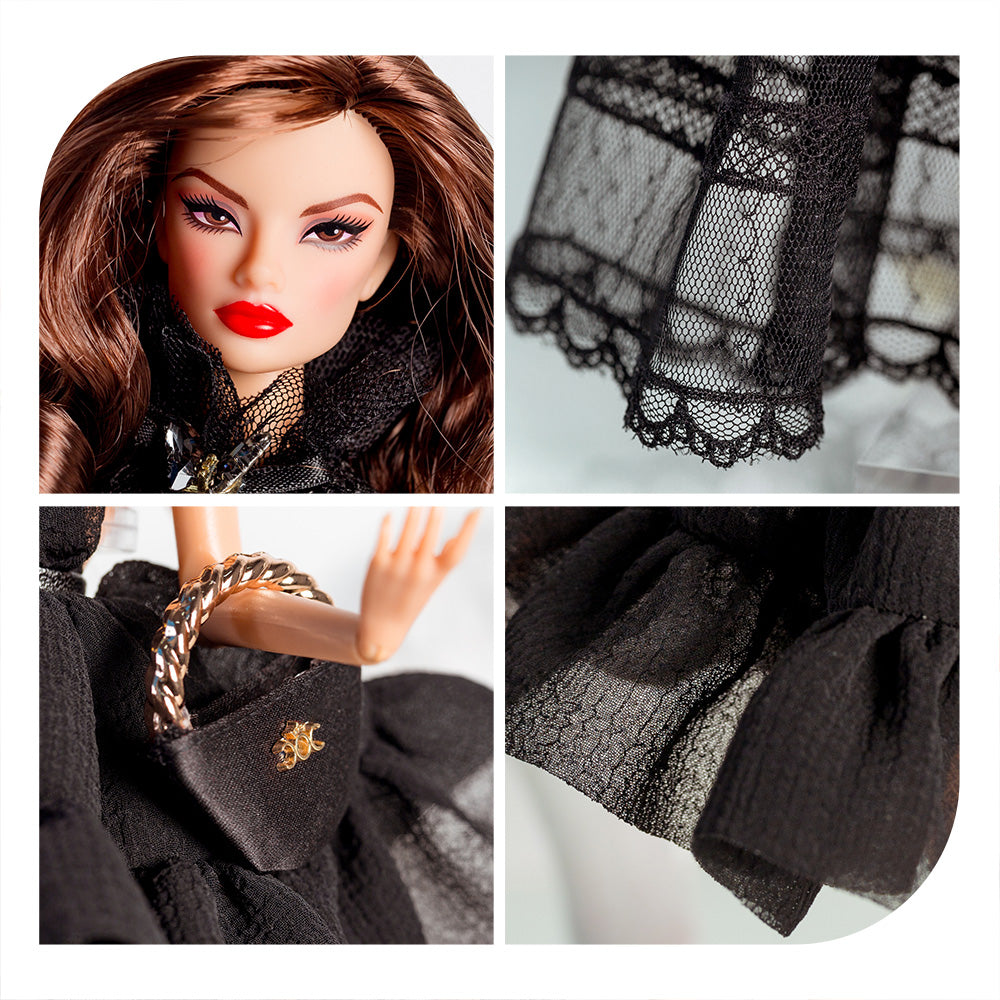 Black Romance Collection Supermodel Doll Gift Set