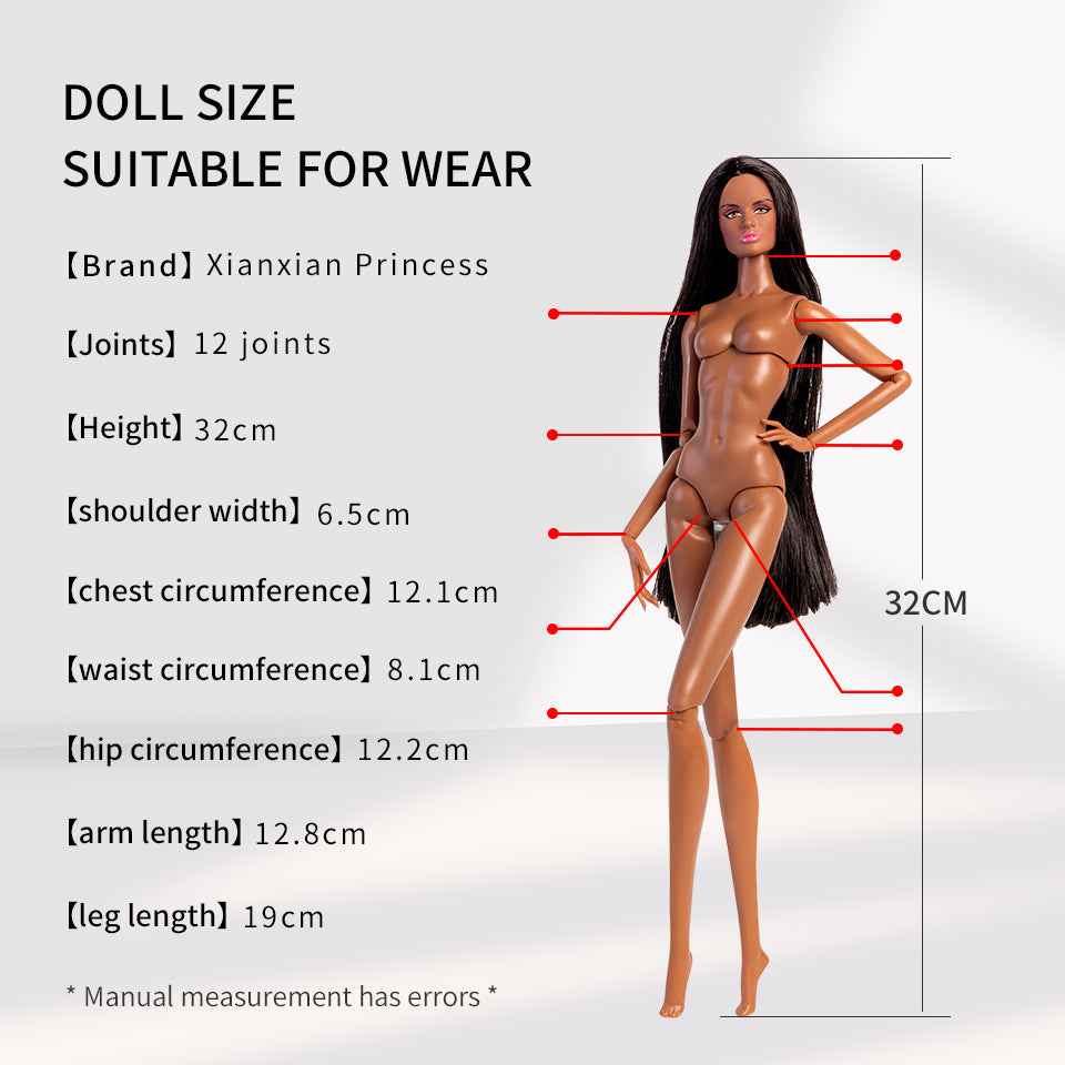 Xianxian Princess Plastic Doll Shoes (4pcs different shoes for each color)