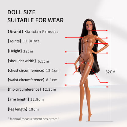 Xianxian Princess Plastic Doll Shoes (4pcs different shoes for each color)