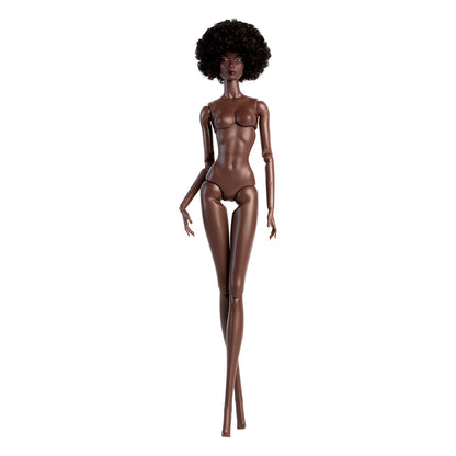 Charcoal Skin Tone Jointed ELARA Fashion Doll (Gold Label Edition)