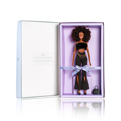Black Elegant Collection Supermodel Doll Gift Set
