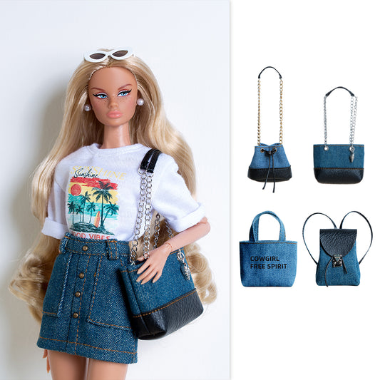 XianXian Princess Doll Demin Bags