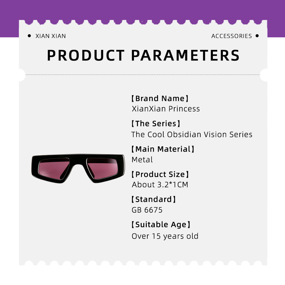 XIANXIAN Supermodel Doll Glasses (The Cool Obsidian Vision Series)