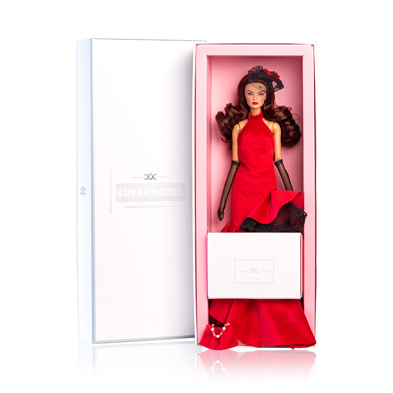 Elegant Flowing Light Collection Supermodel Doll Gift Set