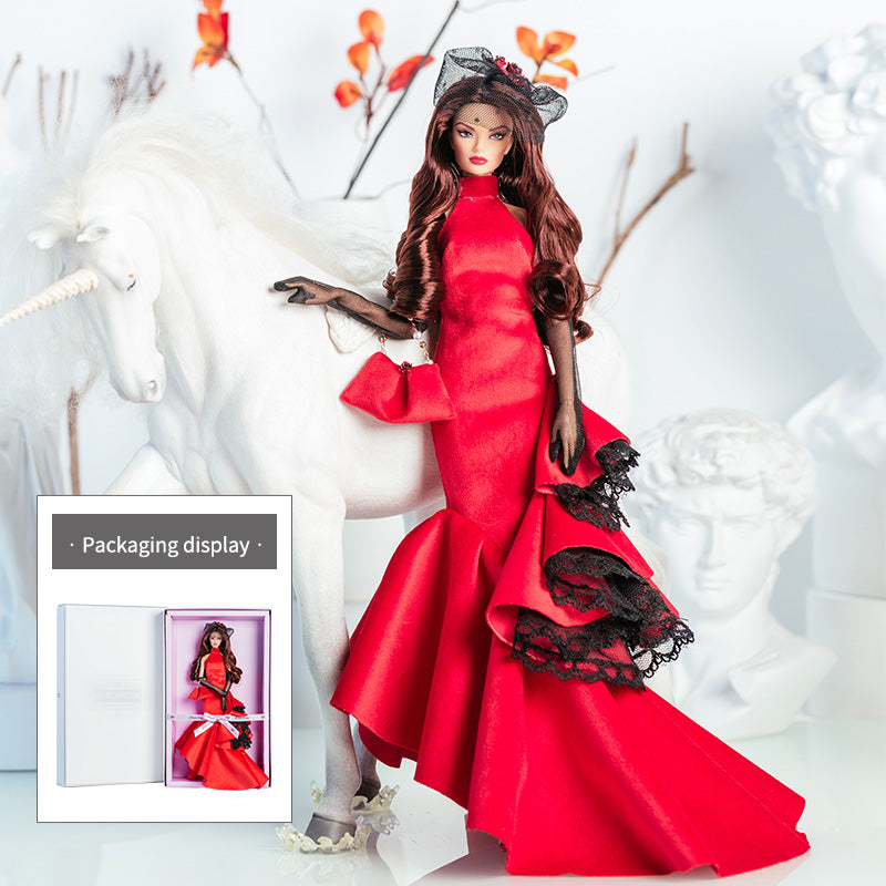 Elegant Flowing Light Collection Supermodel Doll Gift Set