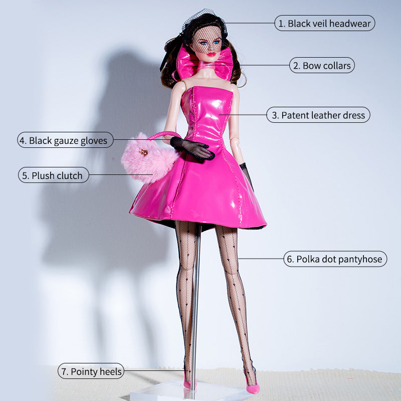 "Black Pink" Collection Supermodel Doll Outfit