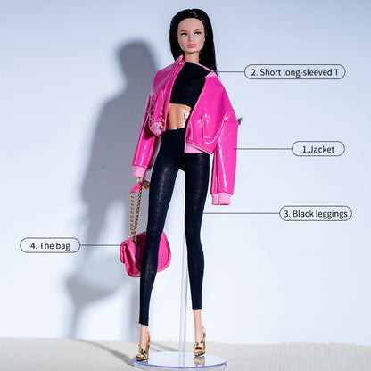 "Black Pink" Collection Supermodel Doll Outfit