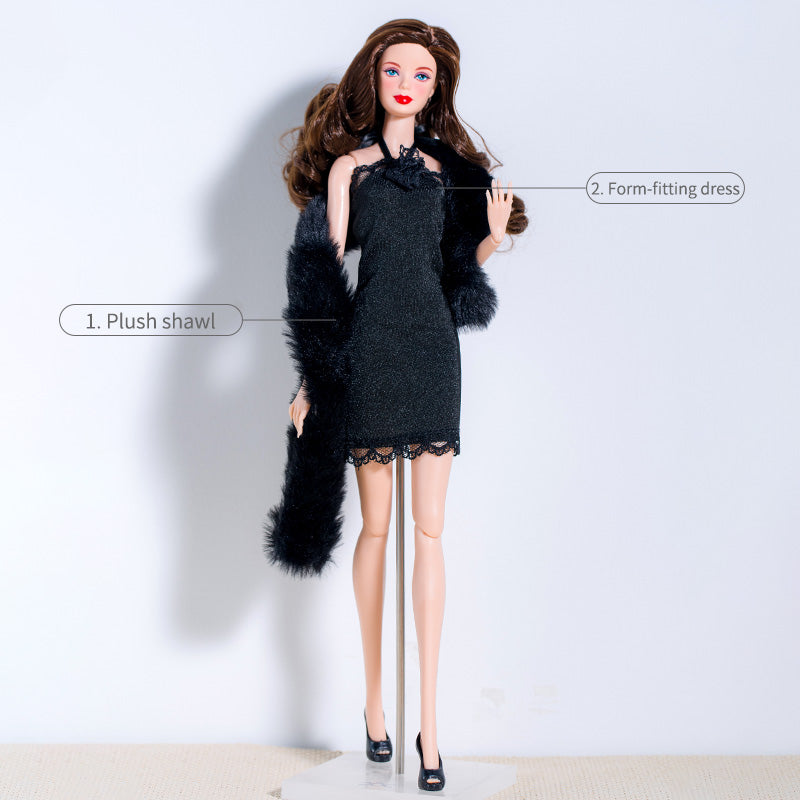 Black Dress Collection Supermodel Doll Outfit