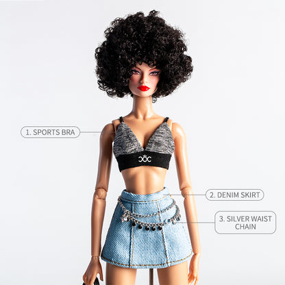 "COOL GIRL" Collection 2.0 Supermodel Doll Outfit