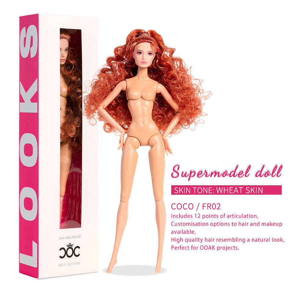 Wheat Skin Tone Jointed COCO Fashion Doll (Basic Version)