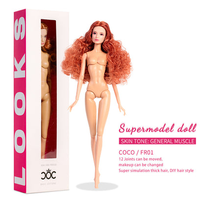 Natural Skin Tone Jonted COCO Fashion Doll (Basic Version)
