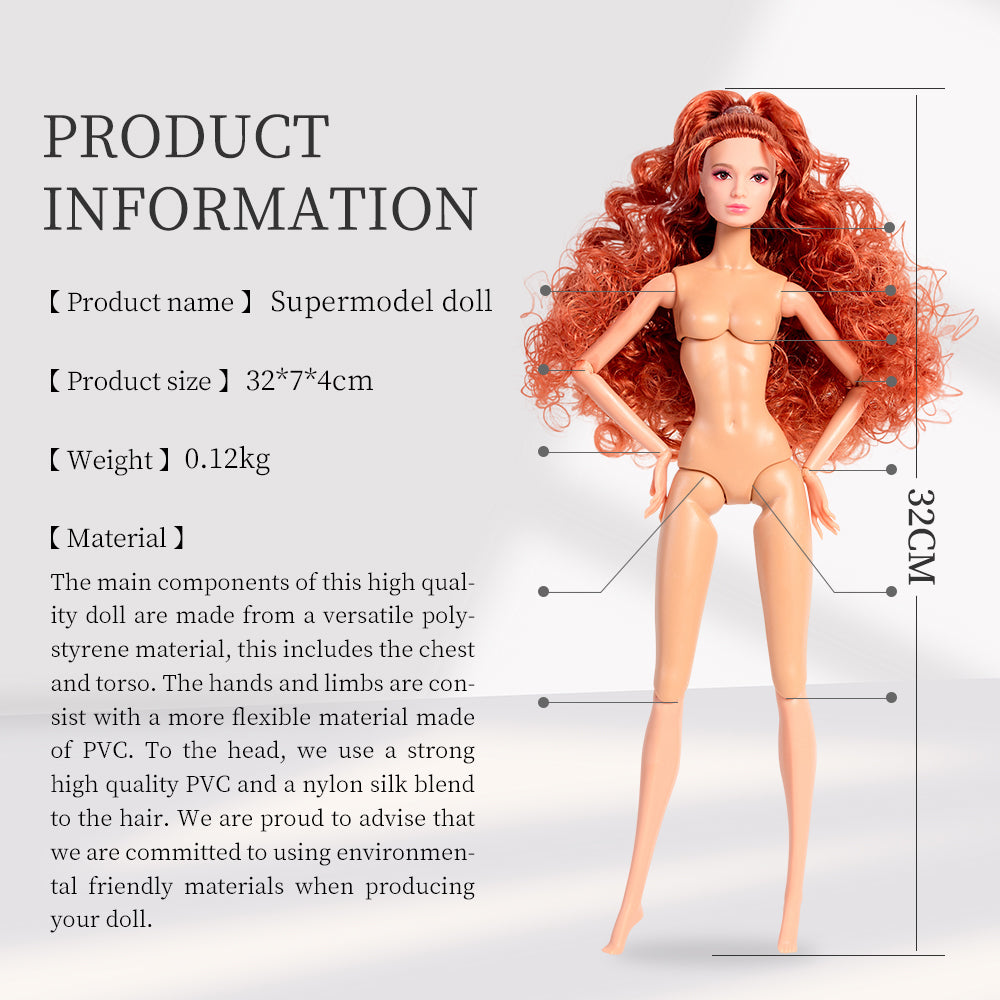 Wheat Skin Tone Jointed COCO Fashion Doll (Basic Version)