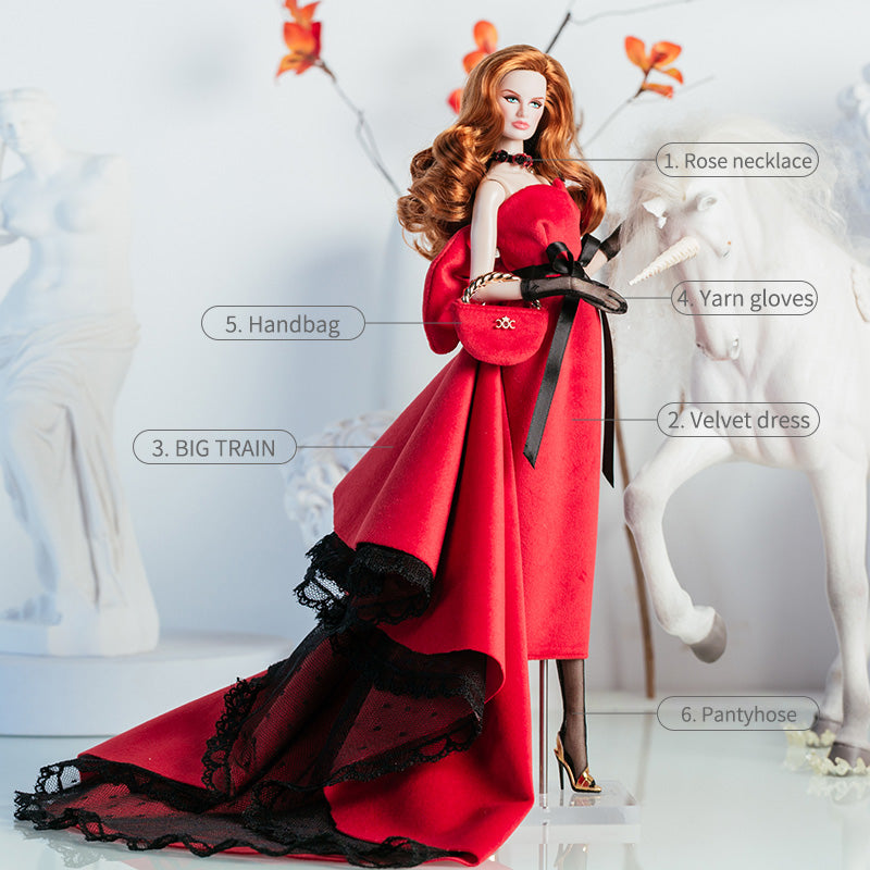 Elegant Flowing Light Collection Supermodel Doll Outfit