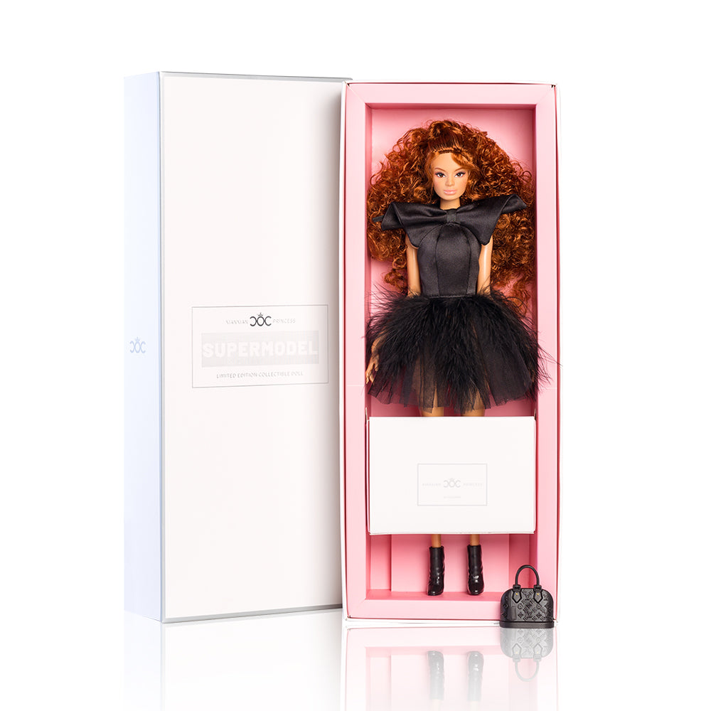 Black Elegant Collection Supermodel Doll Gift Set