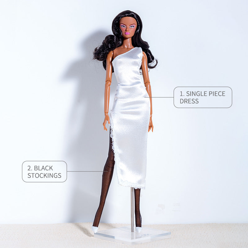 White Dress Collection Supermodel Doll Outfit