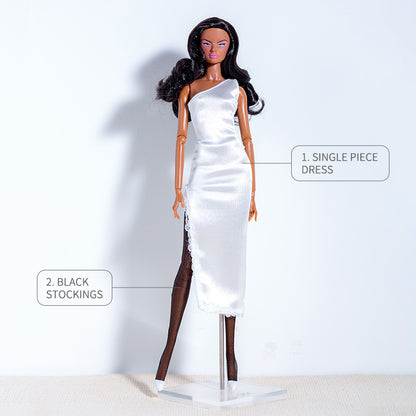 White Dress Collection Supermodel Doll Outfit