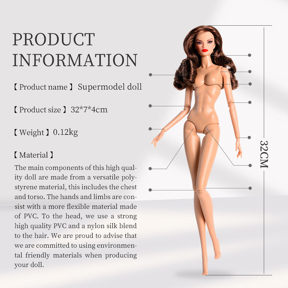 Wheat Skin Tone Jointed GALA Fashion Doll (Gold Label Edition)