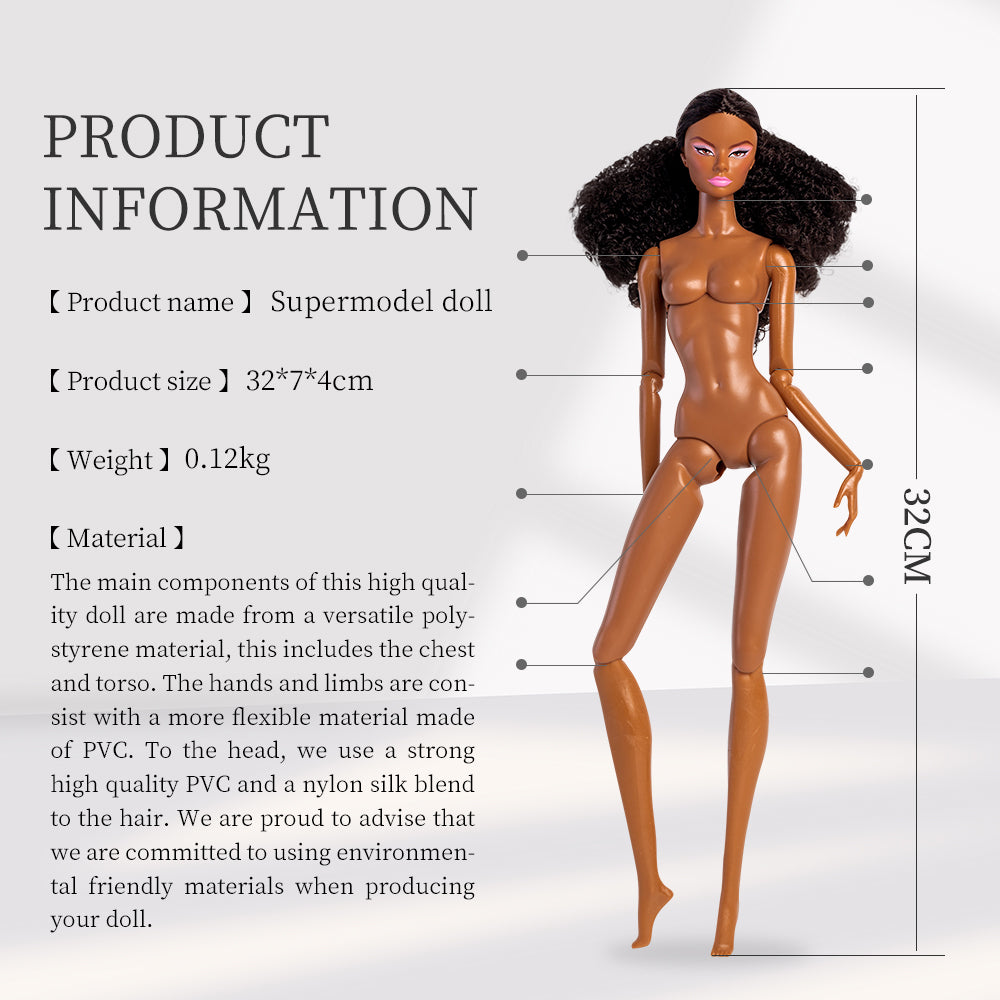Brown Skin Tone Jointed GALA Fashion Doll (Second Generation Gold Label Edition)