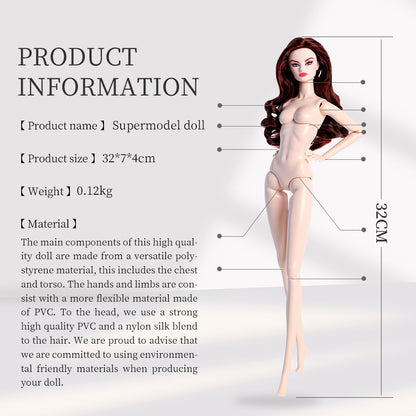 White Skin Tone Jointed GALA Fashion Doll (Gold Label Edition)