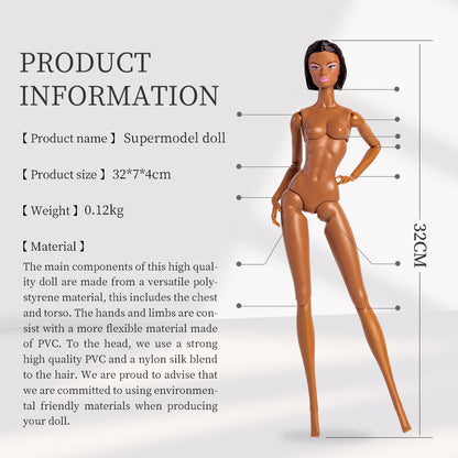 Brown Skin Tone Jointed GALA Fashion Doll (Second Generation Gold Label Edition)
