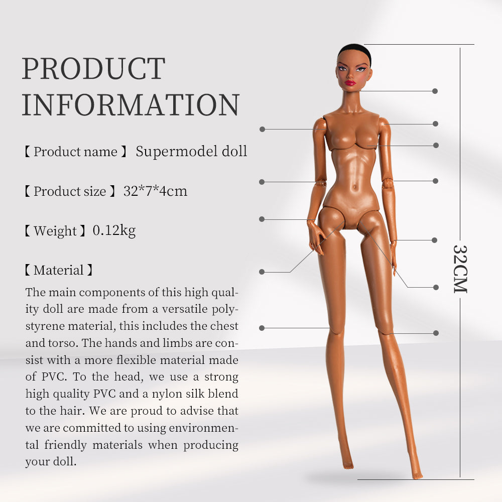 Brown Skin Tone Jointed GALA Fashion Doll (Gold Label Edition)
