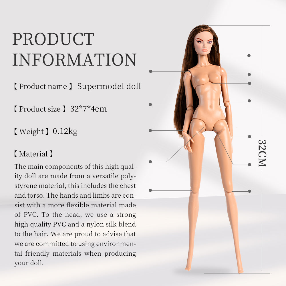 Wheat Skin Tone Jointed GALA Fashion Doll (Second Generation Gold Label Edition)