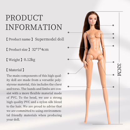 Wheat Skin Tone Jointed GALA Fashion Doll (Second Generation Gold Label Edition)