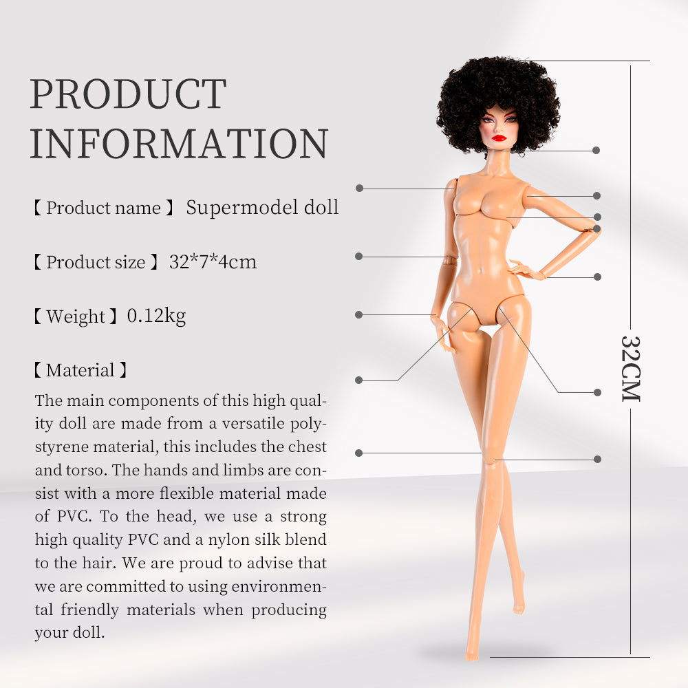 Wheat Skin Tone Jointed GALA Fashion Doll (Second Generation Gold Label Edition)