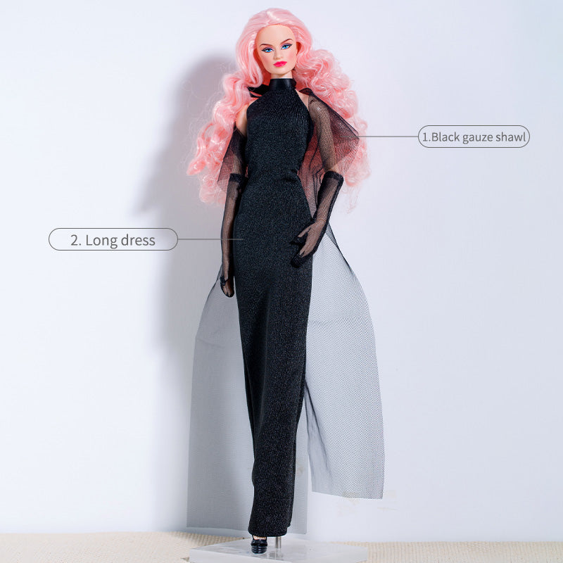 Black Dress Collection Supermodel Doll Outfit