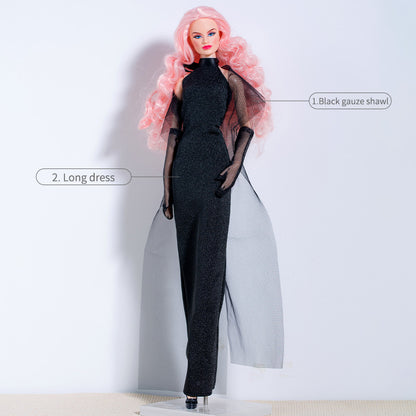 Black Dress Collection Supermodel Doll Outfit