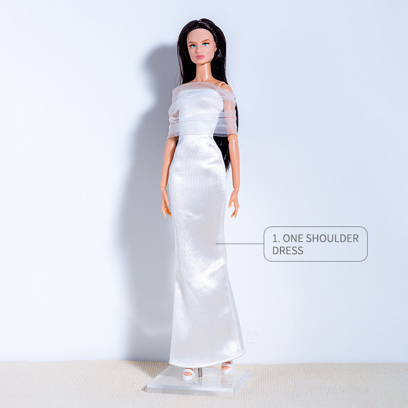 White Dress Collection Supermodel Doll Outfit