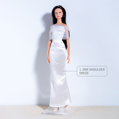 White Dress Collection Supermodel Doll Outfit