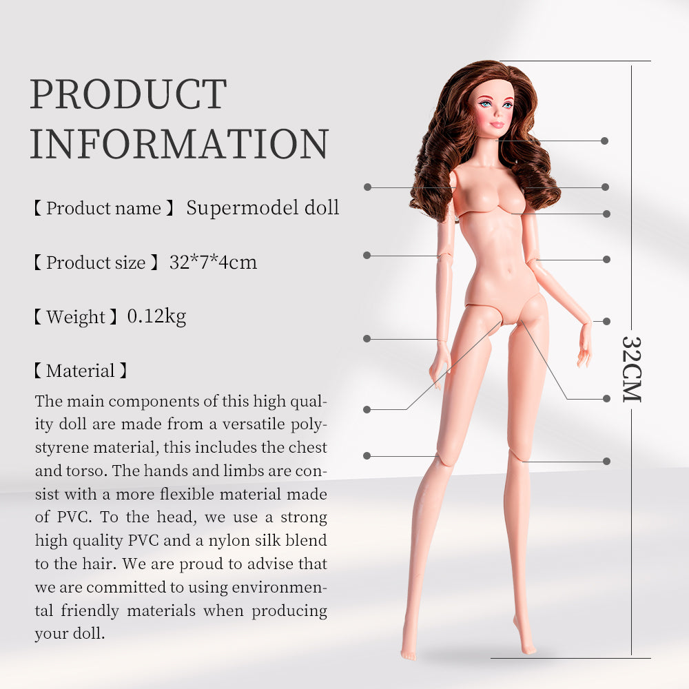 Pinkish-white Skin Tone Jointed KELLY Fashion Doll (Gold Label Edition)