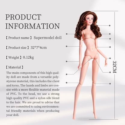Pinkish-white Skin Tone Jointed KELLY Fashion Doll (Gold Label Edition)