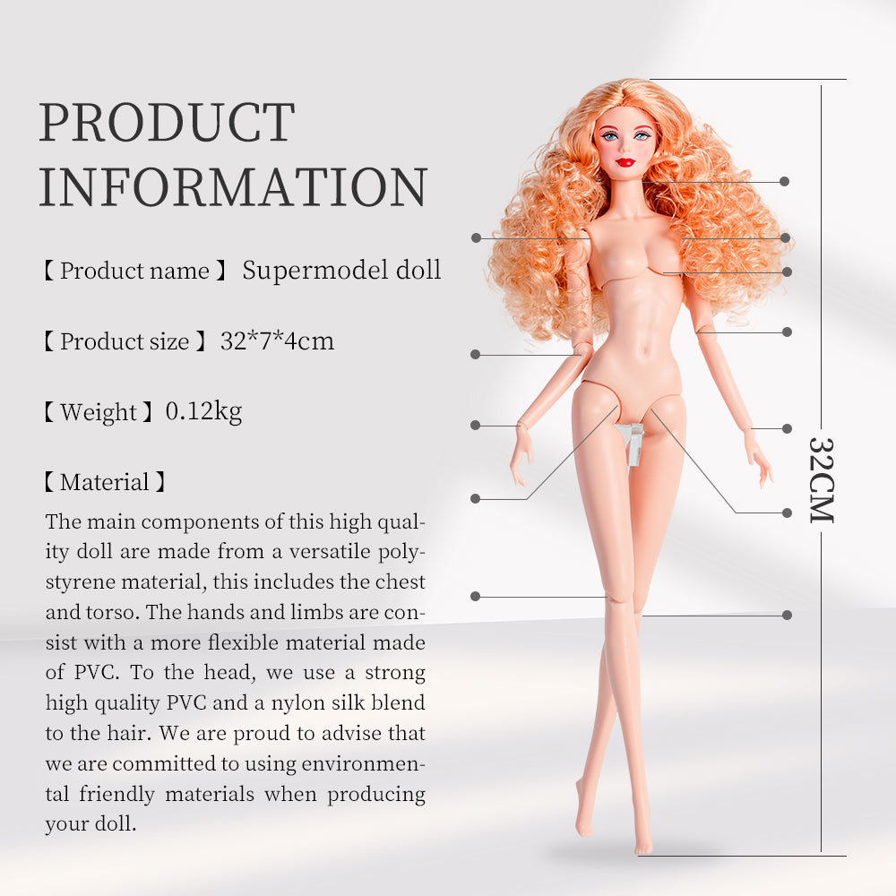 Pinkish-white Skin Tone Jointed KELLY Fashion Doll (Gold Label Edition)