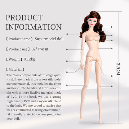 White Skin Tone Jointed KELLY Fashion Doll (Gold Label Edition)