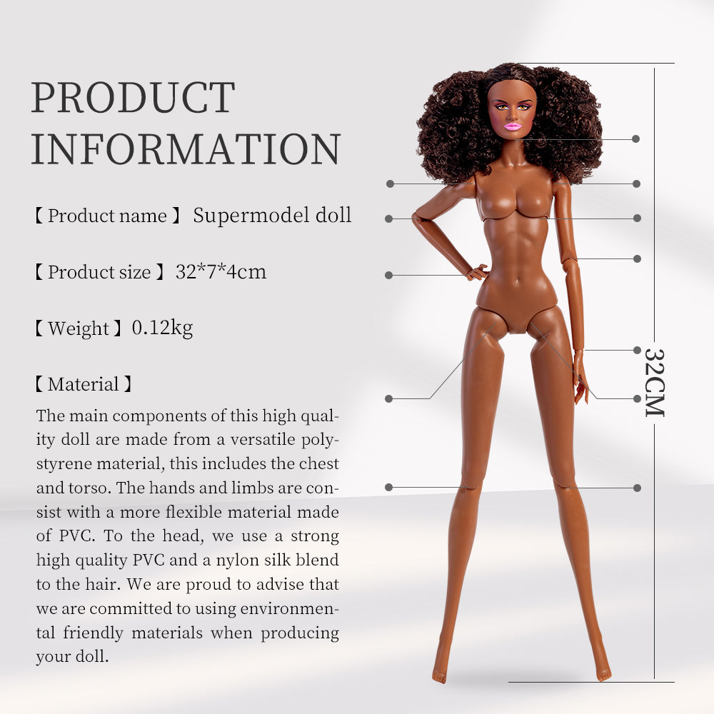 Brown Skin Tone Jointed MIYA Fashion Doll (Gold Label Edition)