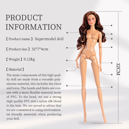 Wheat Skin Tone Jointed ROSE Fashion Doll (Gold Label Edition)