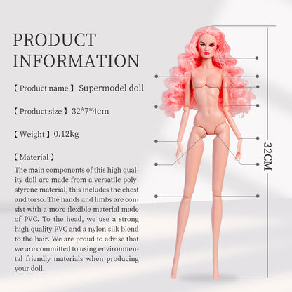Pinkish-white Skin Tone Jointed TINA Fashion Doll (Gold Label Edition)