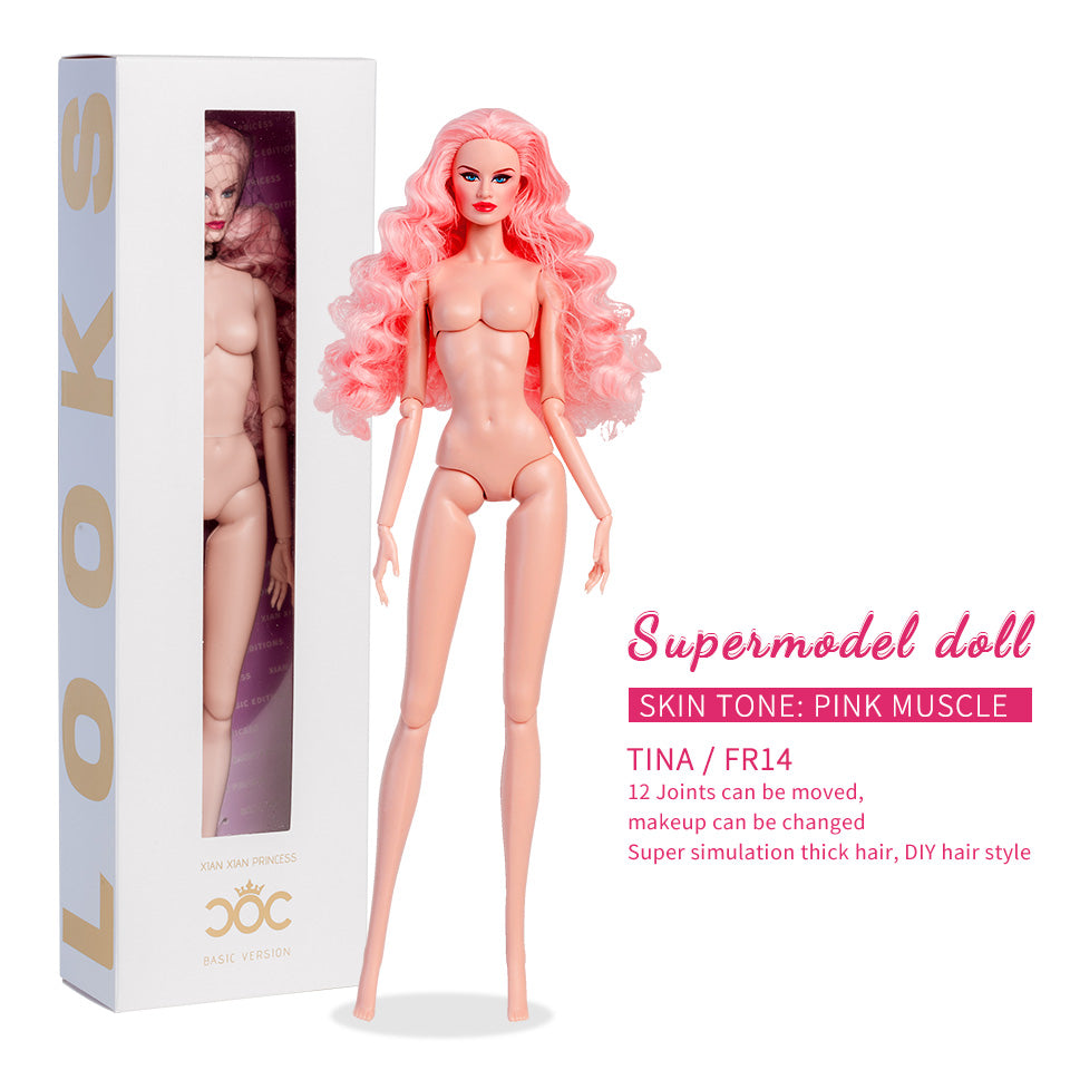 Pink Natural Skin Tone Jonted TINA Fashion Doll (Gold Label Edition)