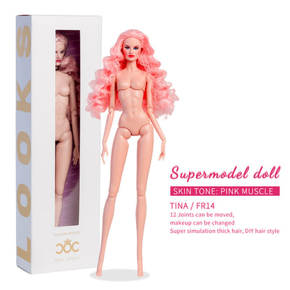 Pink Natural Skin Tone Jonted TINA Fashion Doll (Gold Label Edition)