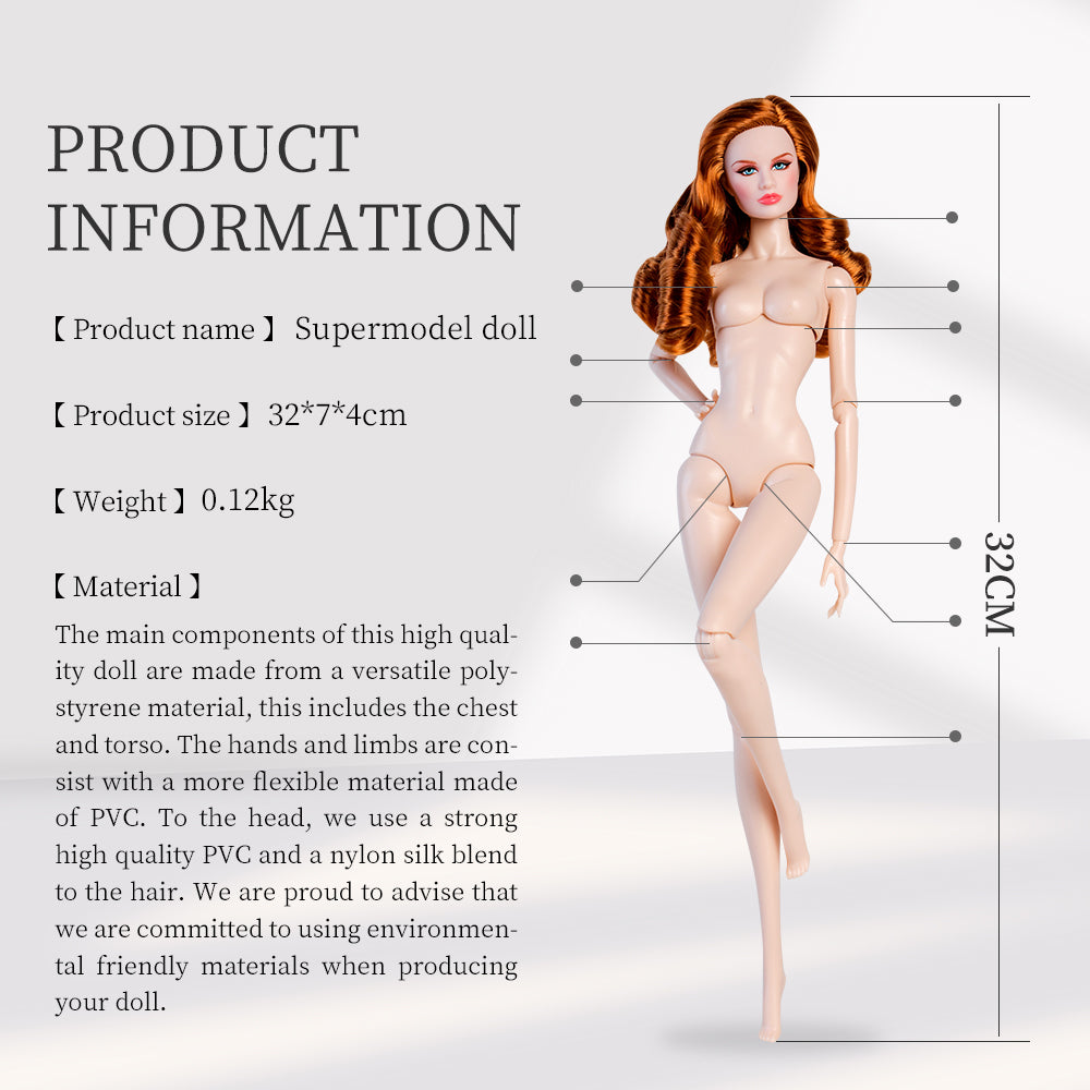 White Skin Tone Jointed TINA Fashion Doll (Gold Label Edition)